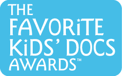 New Jersey Family's "Favorite Kids' Doc" winner badge
